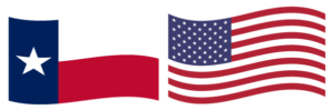 Texas and American Flags